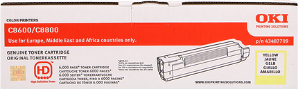 OKI 43487709 Gelb Toner