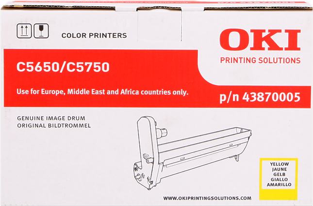 OKI 43870005 Bildtrommel Gelb