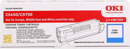 OKI 43872307 Cyan Toner