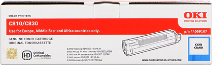 OKI 44059107 Cyan Toner