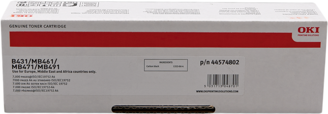 OKI 44574802 Schwarz Toner