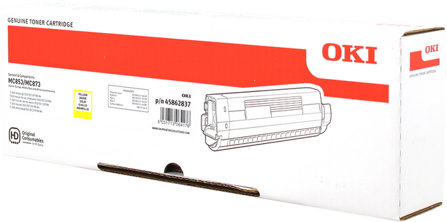 OKI 45862837 Gelb Toner