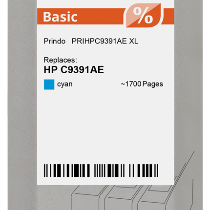 Prindo Basic (88 XL) Cyan Druckerpatrone PRIHPC9391AE