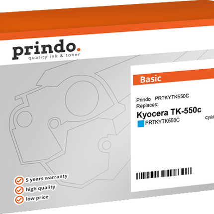 Prindo Basic Cyan Toner PRTKYTK550C