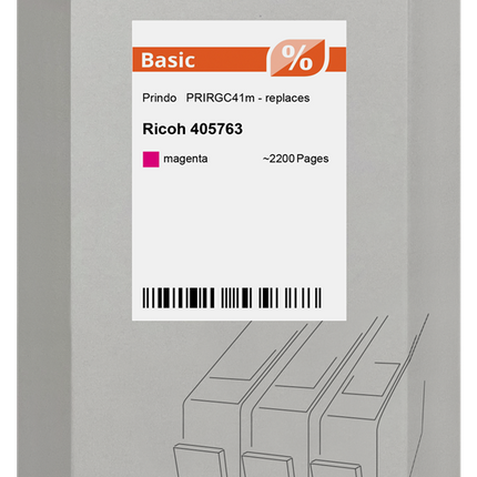Prindo Basic Gel Patrone Magenta (PRIRGC41m)