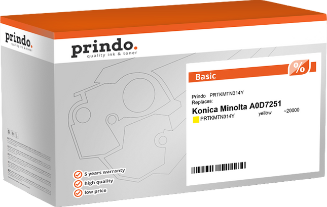 Prindo Basic Gelb Toner PRTKMTN314Y