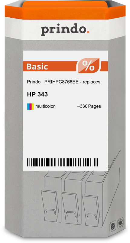 Prindo Basic mehrere Farben Druckerpatrone PRIHPC8766EE