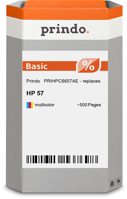 Prindo Basic mehrere Farben Druckerpatrone PRIHPC6657AE