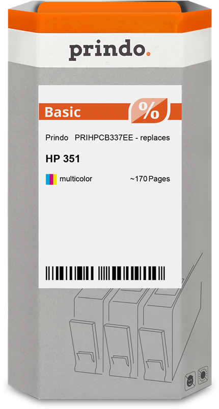 Prindo Basic mehrere Farben Druckerpatrone PRIHPCB337EE