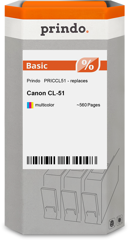 Prindo Basic mehrere Farben Druckerpatrone PRICCL51