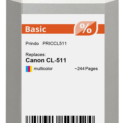 Prindo Basic mehrere Farben Druckerpatrone PRICCL511