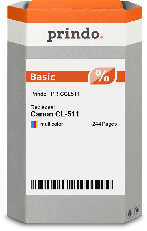 Prindo Basic mehrere Farben Druckerpatrone PRICCL511