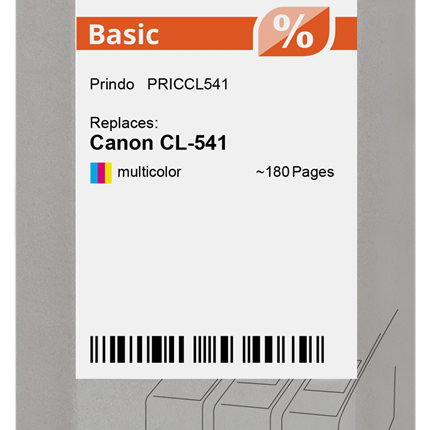 Prindo Basic mehrere Farben Druckerpatrone PRICCL541