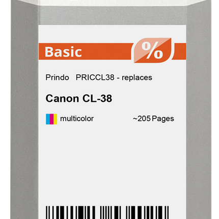 Prindo Basic mehrere Farben Druckerpatrone PRICCL38