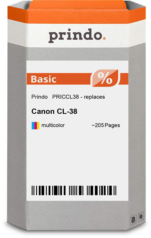Prindo Basic mehrere Farben Druckerpatrone PRICCL38
