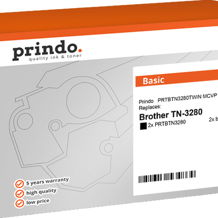 Prindo Basic Multipack Schwarz (PRTBTN3280TWIN MCVP)