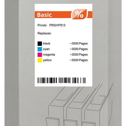 Prindo Basic Multipack Schwarz / Cyan / Magenta / Gelb