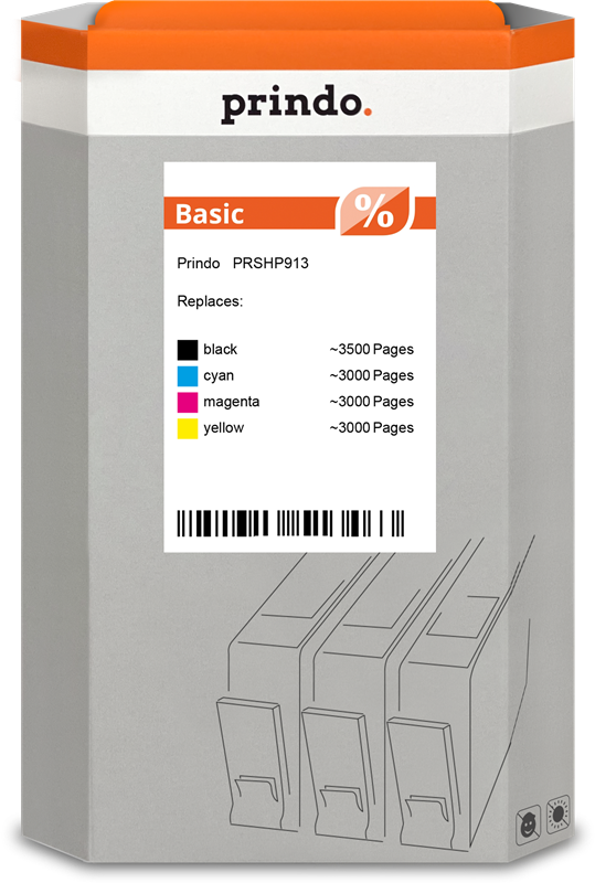 Prindo Basic Multipack Schwarz / Cyan / Magenta / Gelb