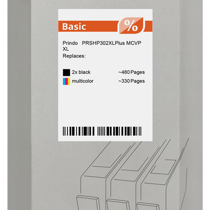 Prindo Basic Multipack Schwarz / mehrere Farben