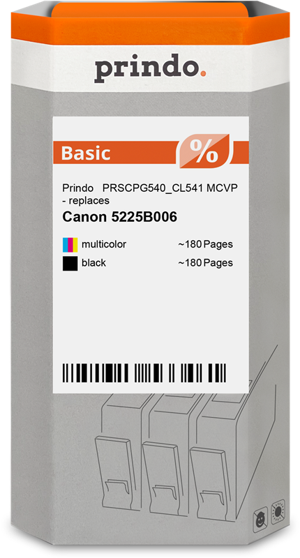 Prindo Basic Multipack Schwarz / mehrere Farben (PRSCPG540_CL541 MCVP)