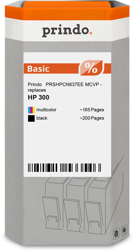 Prindo Basic Multipack Schwarz / mehrere Farben (PRSHPCN637EE MCVP)