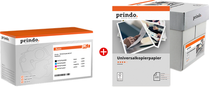 Prindo Basic Schwarz / Cyan / Magenta / Gelb Value Pack