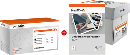 Prindo Basic Schwarz / Cyan / Magenta / Gelb Value Pack
