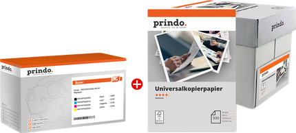 Prindo Basic Schwarz / Cyan / Magenta / Gelb Value Pack