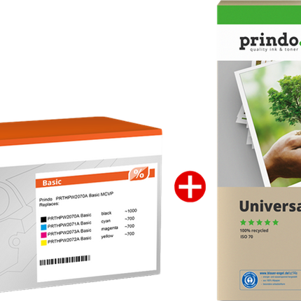 Prindo Basic Schwarz / Cyan / Magenta / Gelb Value Pack