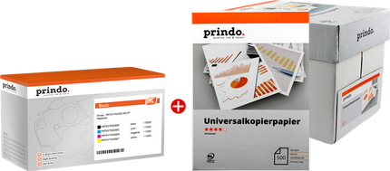 Prindo Basic Schwarz / Cyan / Magenta / Gelb Value Pack