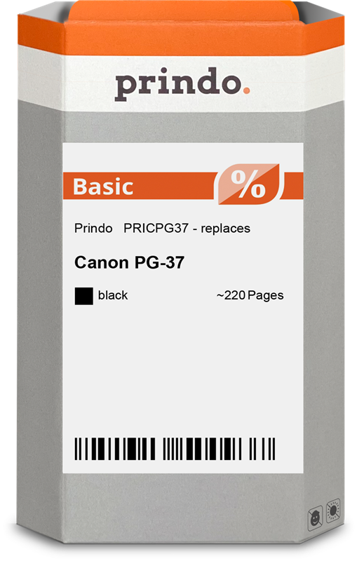 Prindo Basic Schwarz Druckerpatrone PRICPG37