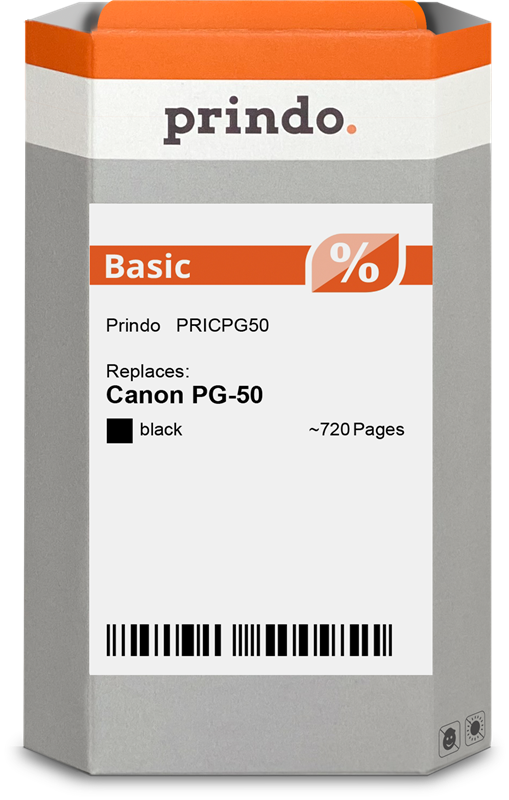 Prindo Basic Schwarz Druckerpatrone PRICPG50
