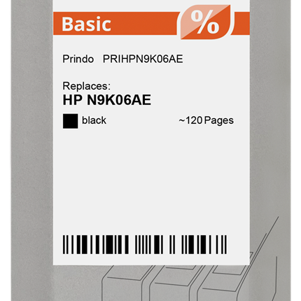 Prindo Basic Schwarz Druckerpatrone PRIHPN9K06AE