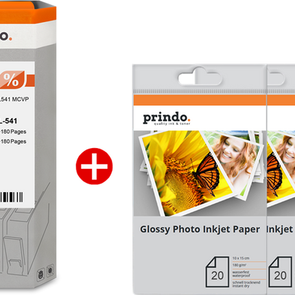 Prindo Basic Schwarz / mehrere Farben / Weiss Value Pack PRSCPG540_CL541 MCVP 01