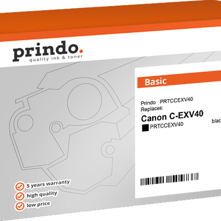 Prindo Basic Schwarz Toner PRTCCEXV40