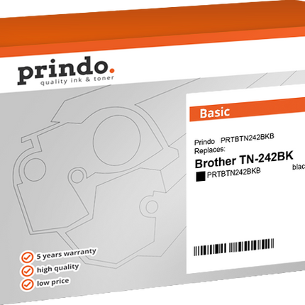 Prindo Basic Schwarz Toner PRTBTN242BKB