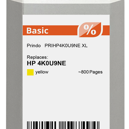 Prindo Basic XL Gelb Druckerpatrone PRIHP4K0U9NE