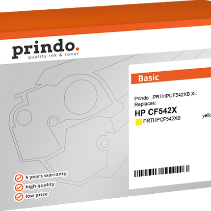 Prindo Basic XL Gelb Toner PRTHPCF542XB