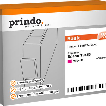 Prindo Basic XL Magenta Druckerpatrone PRIET9453