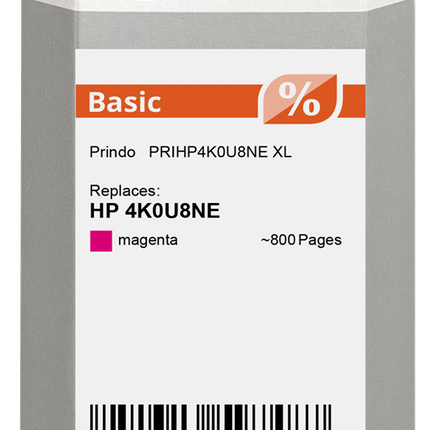Prindo Basic XL Magenta Druckerpatrone PRIHP4K0U8NE