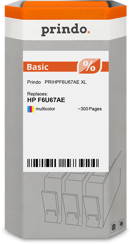 Prindo Basic XL mehrere Farben Druckerpatrone PRIHPF6U67AE