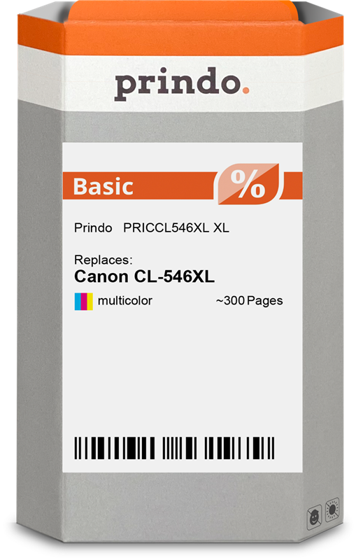 Prindo Basic XL mehrere Farben Druckerpatrone PRICCL546XL