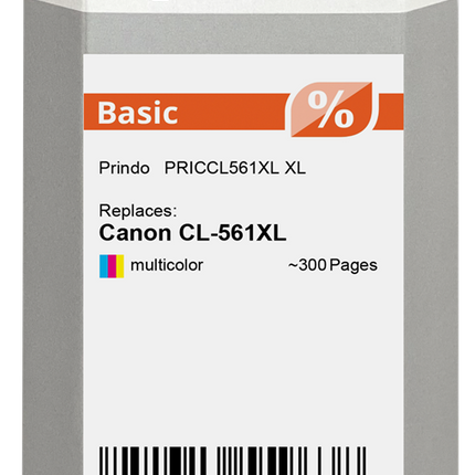 Prindo Basic XL mehrere Farben Druckerpatrone PRICCL561XL