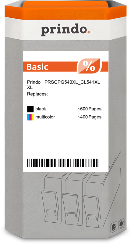 Prindo Basic XL Multipack Schwarz / mehrere Farben