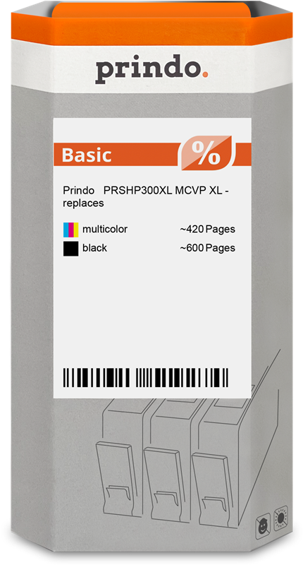 Prindo Basic XL Multipack Schwarz / mehrere Farben (PRSHP300XL MCVP)