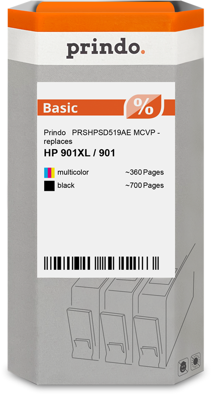 Prindo Basic XL Multipack Schwarz / mehrere Farben (PRSHPSD519AE MCVP)