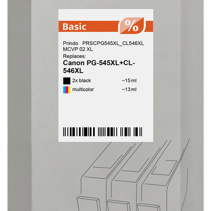Prindo Basic XL Multipack Schwarz / mehrere Farben