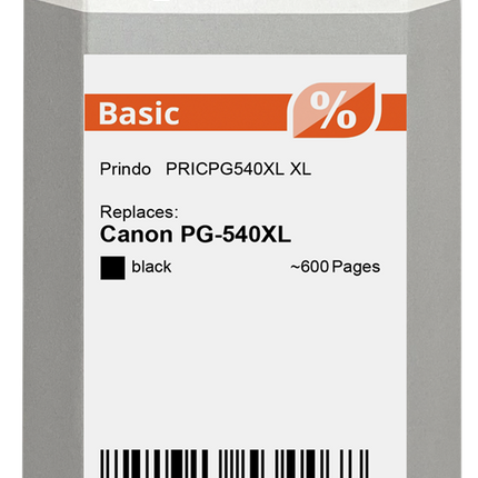 Prindo Basic XL Schwarz Druckerpatrone PRICPG540XL