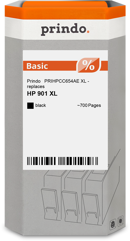 Prindo Basic XL Schwarz Druckerpatrone PRIHPCC654AE