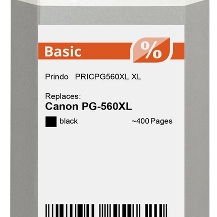 Prindo Basic XL Schwarz Druckerpatrone PRICPG560XL